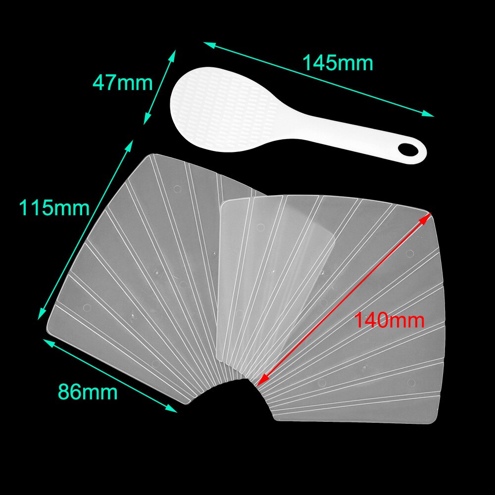 Set De Moules à Sushis & Onigiri - Accessoire Cuisine Japonais Avec Cuillère à Riz - Kit Débutant - 6