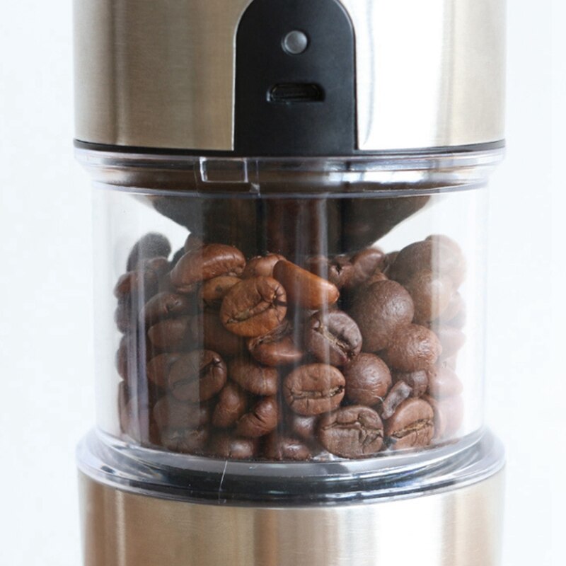 USB Rechargeable Coffee Grinder Touch Home Grain Grinder Portable Electric Coffee Machine Stainless Steel Coffee Grinder