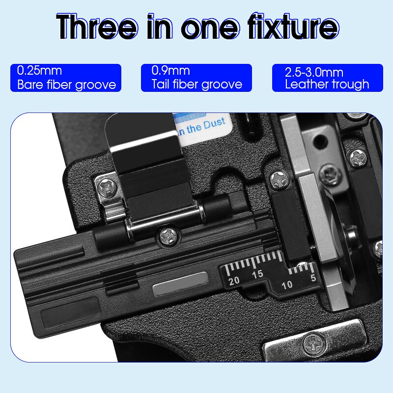 AUA-X0 High-precision fiber cleaver with waste fiber box, fiber optic cable cutter, fiber fusion splicer cutter