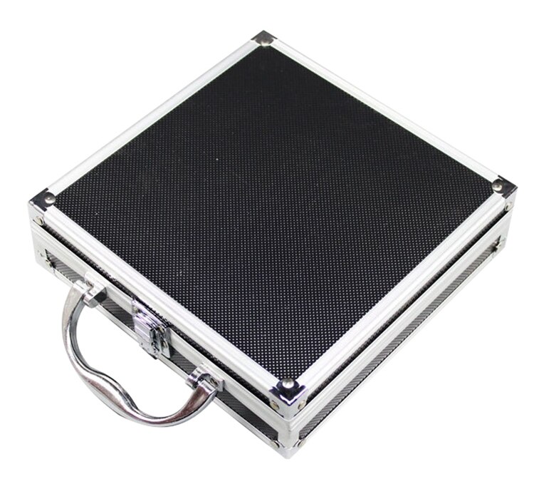 Portable Aluminum Alloy Toolbox File Storage Box Tool Instrument Case Outdoor Collection Box