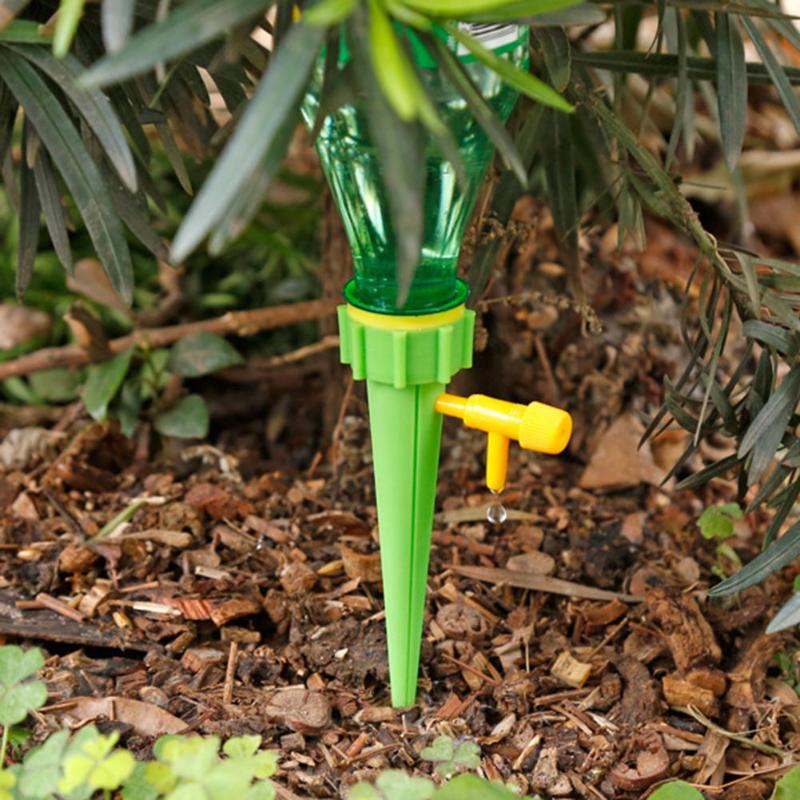 6 Pcs Plant Zelf Automatische Plant Watering Spikes Verstelbare Stakes Irrigatiesysteem Plant Watering Apparaat Voor Kamerplant