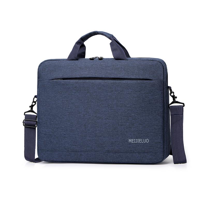 Leisure Work Briefcase Men Briefcase Breathable Waterproof And Scratch Resistant Business Office Laptop Bags Men Bolso Hombre: Blue