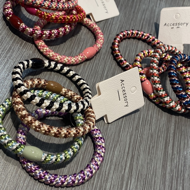 4 stks/set Vrouwen Hoge Elastiek haar elastiekjes Weave Rubberen Bandjes Voor Armbanden dames elastieken haarelastiek knekki haar elastiek Mode knekkies haar elastiek haarelastiekjes dames