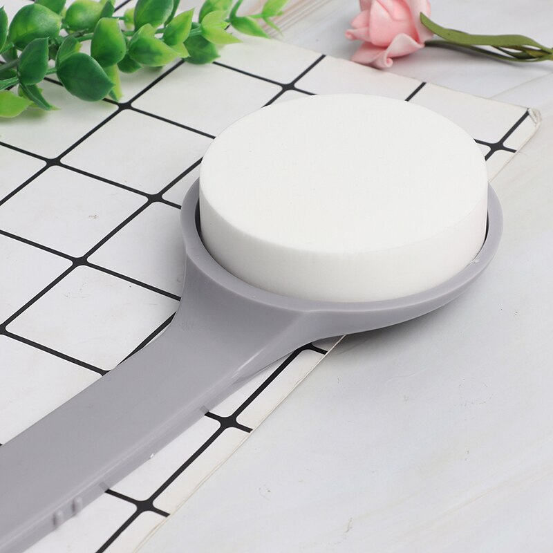 Exfoliërende badspons met lange steel, rugscrubber, badkamerborstel, exfoliërende reinigingsapparatuur, doucheborstel