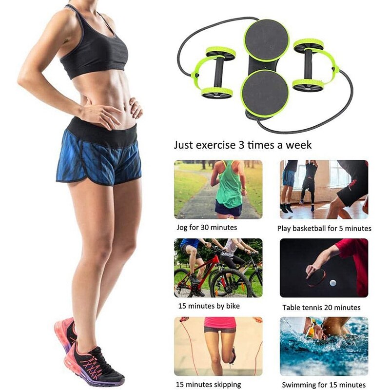 Abdominal Fitness Equipment Abdominal Machine Scroll Wheel Abdominal Exercise Machine Suitable for Home Office Use