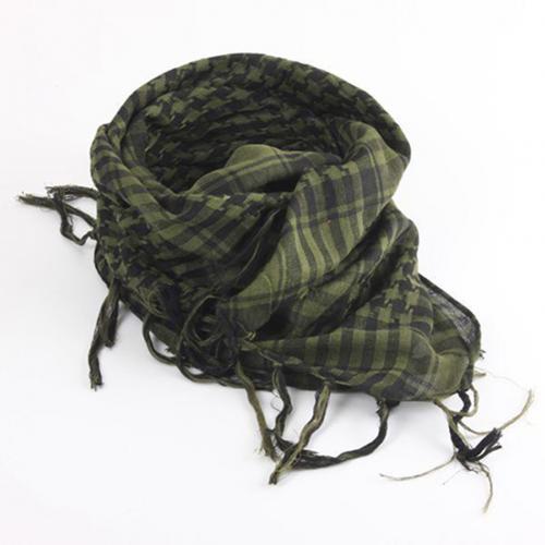 Unisex Sjaals Lichtgewicht Plaid Kwastje Arabische Woestijn Shemagh Keffiyeh Sjaal Wrap Pashmina Lente Plaid Sjaal Voor Vrouwen: Army Green