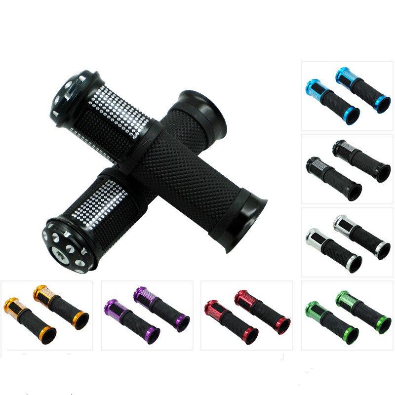 1Pair 7/8" Universal throttle Grip handle Handlebar Motorcycle Throttle Handlebar Cover Grip Smooth Soft Rubber Anti slip Handle