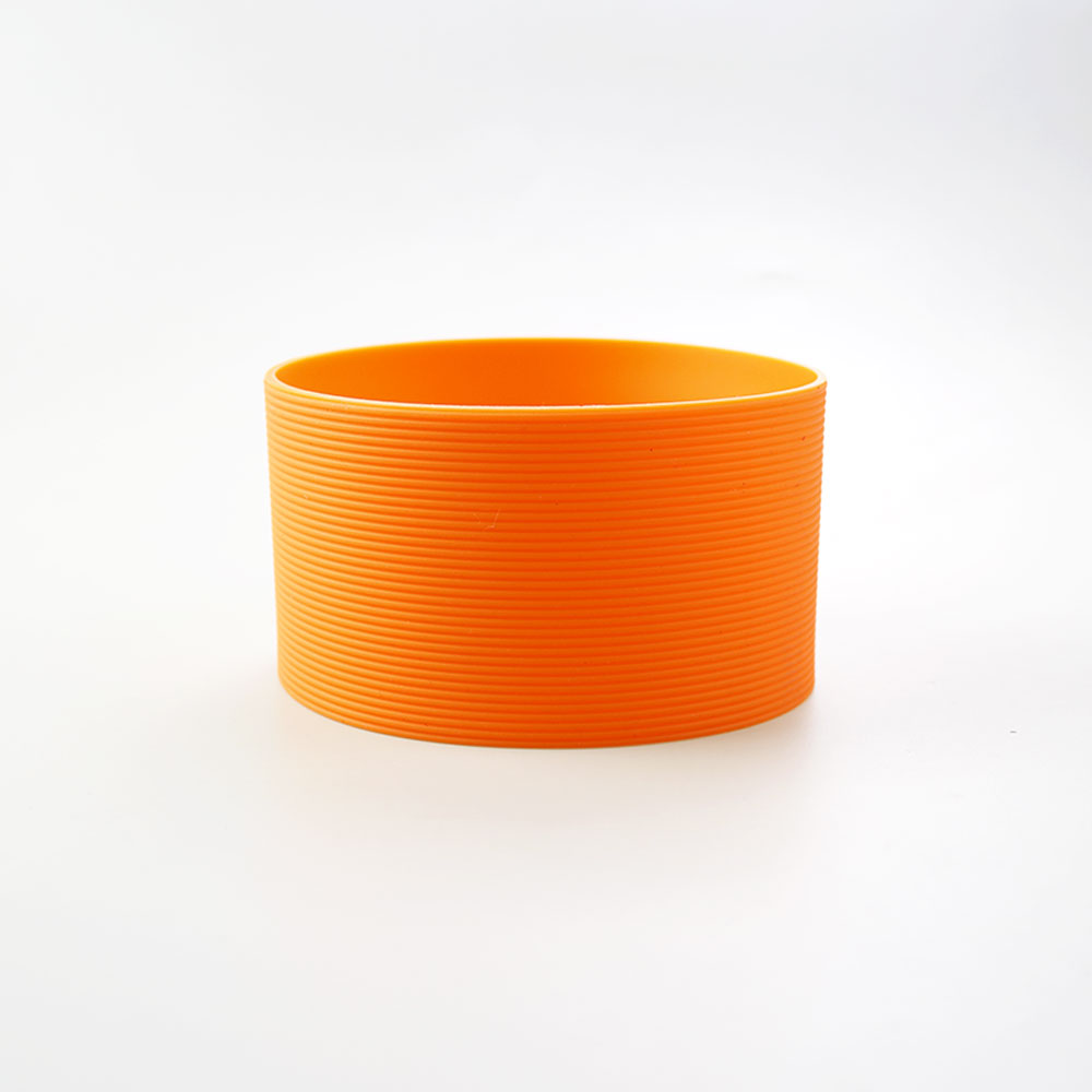 16 Kleuren 8.5Cm Siliconen Cup Cover Strepen Antislip Warmte Voor Glas Cup Mouwen 85Mm Geïsoleerde Water fles Cup Mouwen: plum