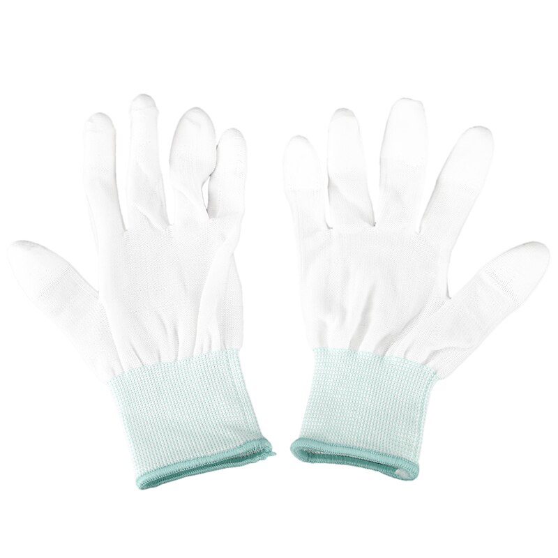 1 Paar Esd Pc Computer Werken Anti-Slip Anti Slip Anti-Statische Witte Handschoenen