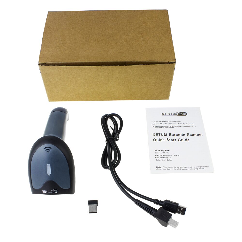 NETUM W6-X Bluetooth CCD Barcode Scanner & NT-1228BC Barcode Leser für Handy, Mobiltelefon Zahlung Computer Bildschirm Unterstützung Mac IOS, Android