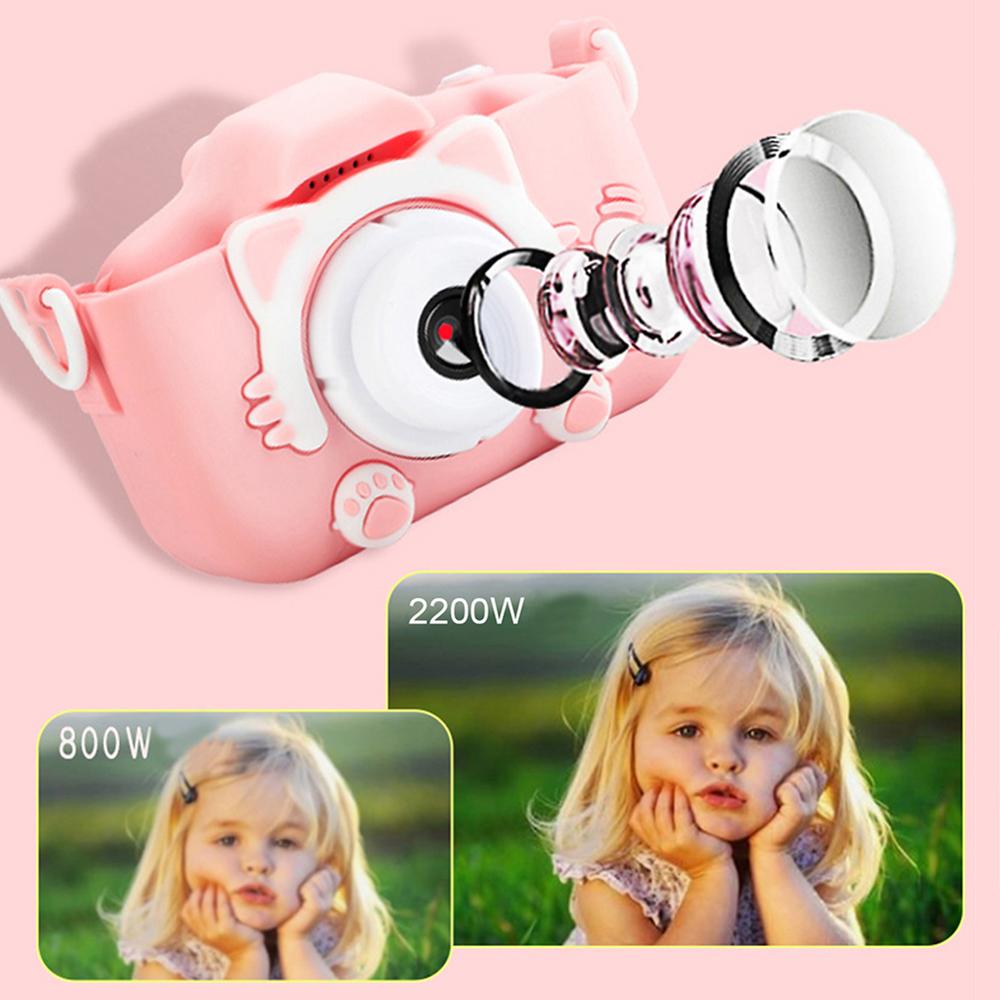 Mini cámara Digital de dibujos animados para niños, 1080P HD, accesorios de fotografía al aire libre, cámara réflex deportiva, pantalla de 2 pulgadas, tarjeta TF de 32GB