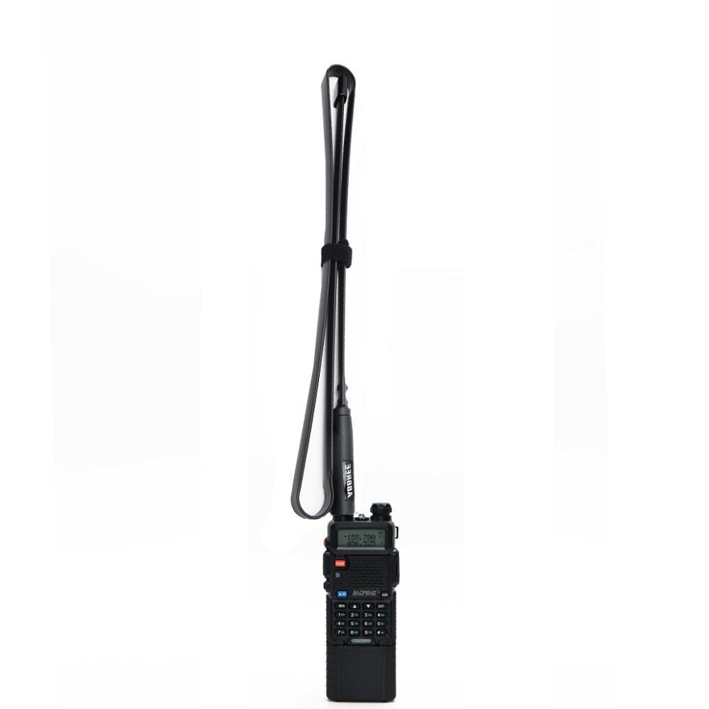 ABBREE SMA femelle 124CM double bande VHF/UHF pliable CS antenne tactique pour Baofeng UV-5R UV-82 Radio bidirectionnelle AR-F8