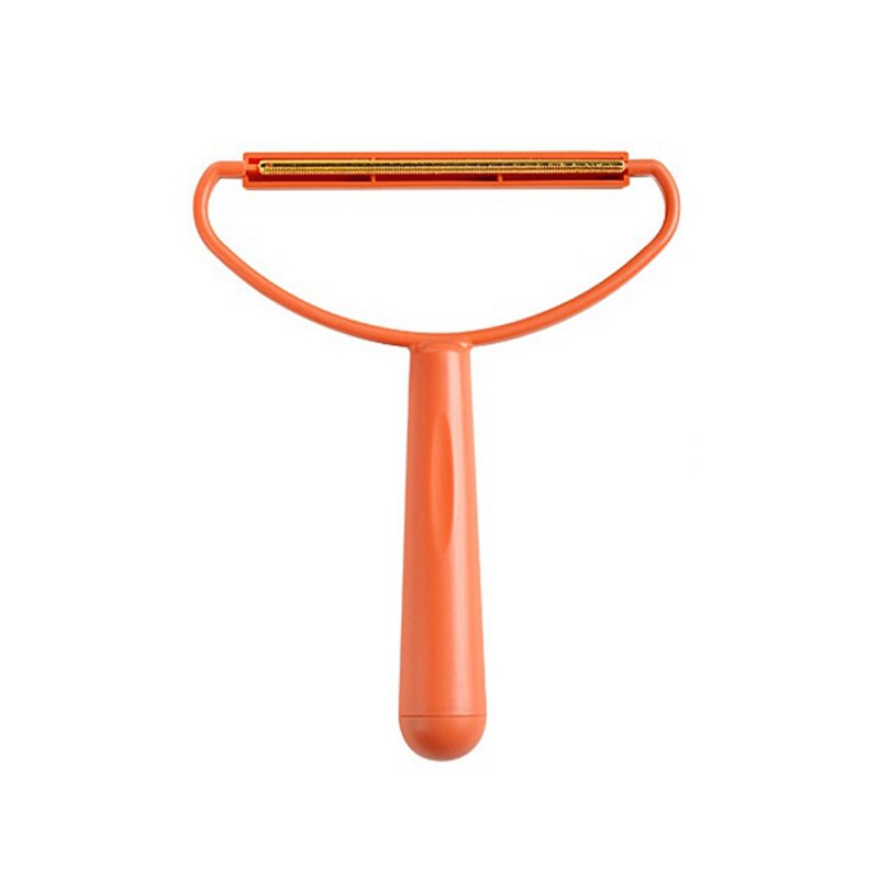 Grattoir manuel en alliage de magnésium pour animaux de compagnie, acier inoxydable, éliminateur de boules pour chats et chiens, fournitures solides et durables pour Nettoyage des animaux de compagnie: Orange