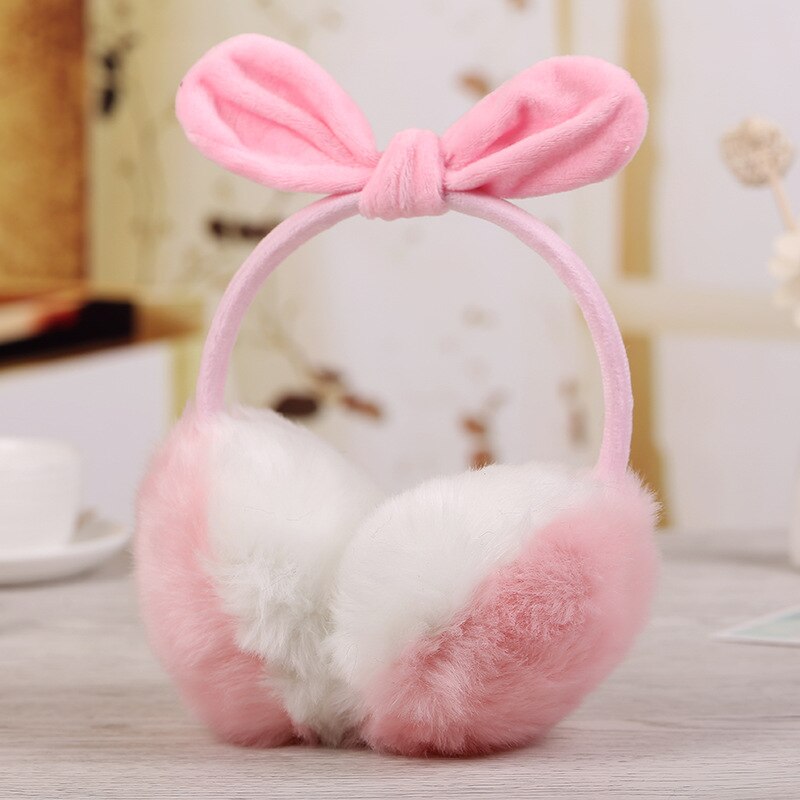 Warm Fur Earmuffs Adult Children Winter Women Men Lovers Ear Muffs Warmer Earflap Headband Fur Round Unisex Earmuffs: B-5