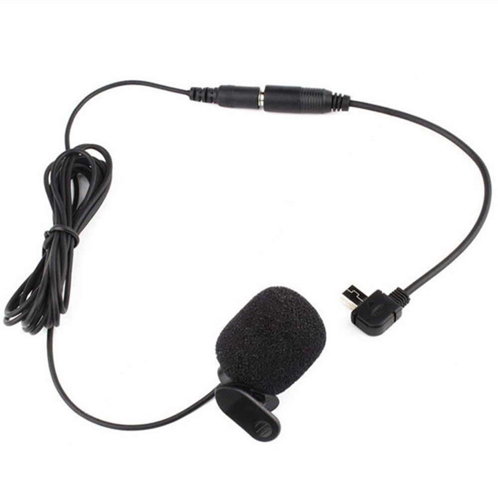 Stereomikrofon med 3.5mm mikrofon adapter klip ekstern mikrofon til gopro hero 3/3+/4 action kamera tilbehør