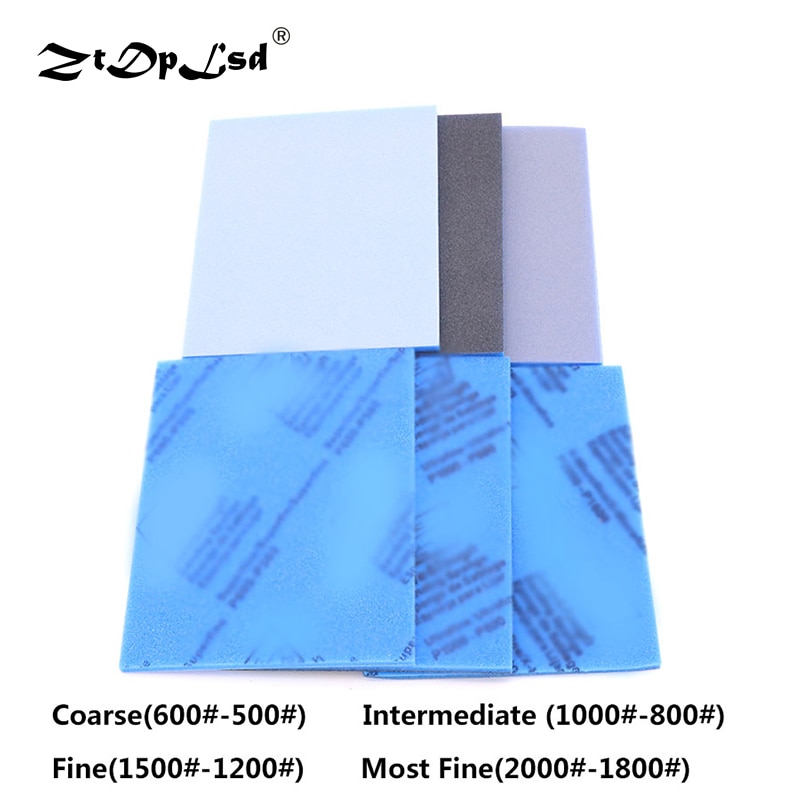 ZtDpLsd 1Pcs 500 to 2000 Grit Wet/Dry Sponge Sandpaper Sliding Mark Polishing Plastic Shell Elastic Grinding Block Polish Tools