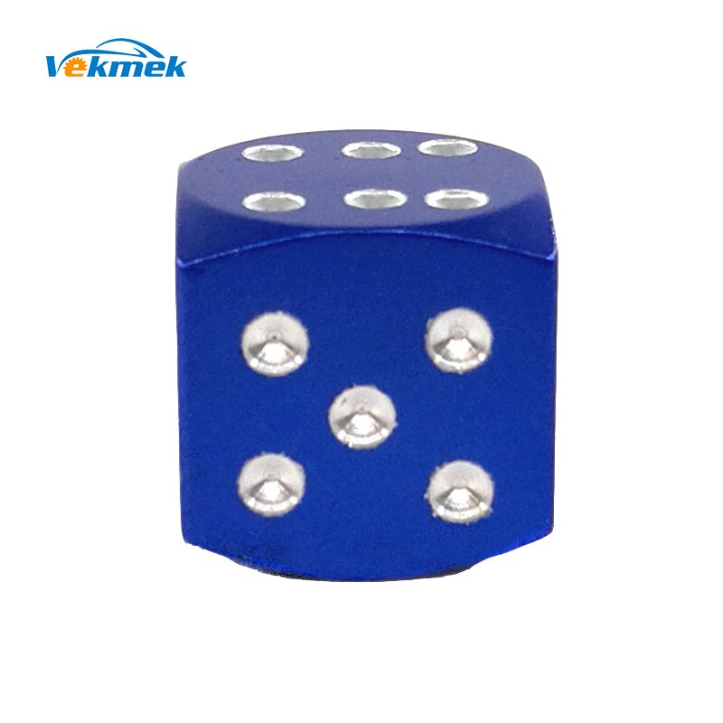 4pcs Dice Aluminum Tire Valve Caps for Auto Bike Motorcycle Boson Valve Stem Covers for US Valves Car Styling Parts Accessories