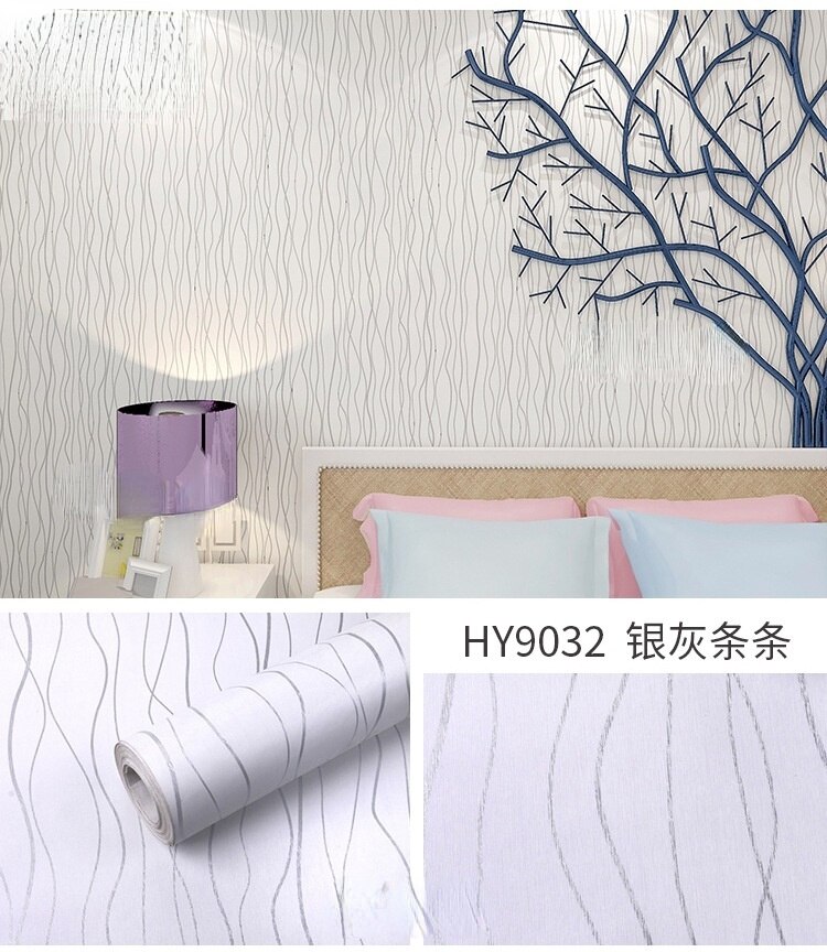 Mural Wallpaper Modern Black and White Circle Wallpaper Office Study Bedroom Landscape Self-adhesive Waterproof PVC: C