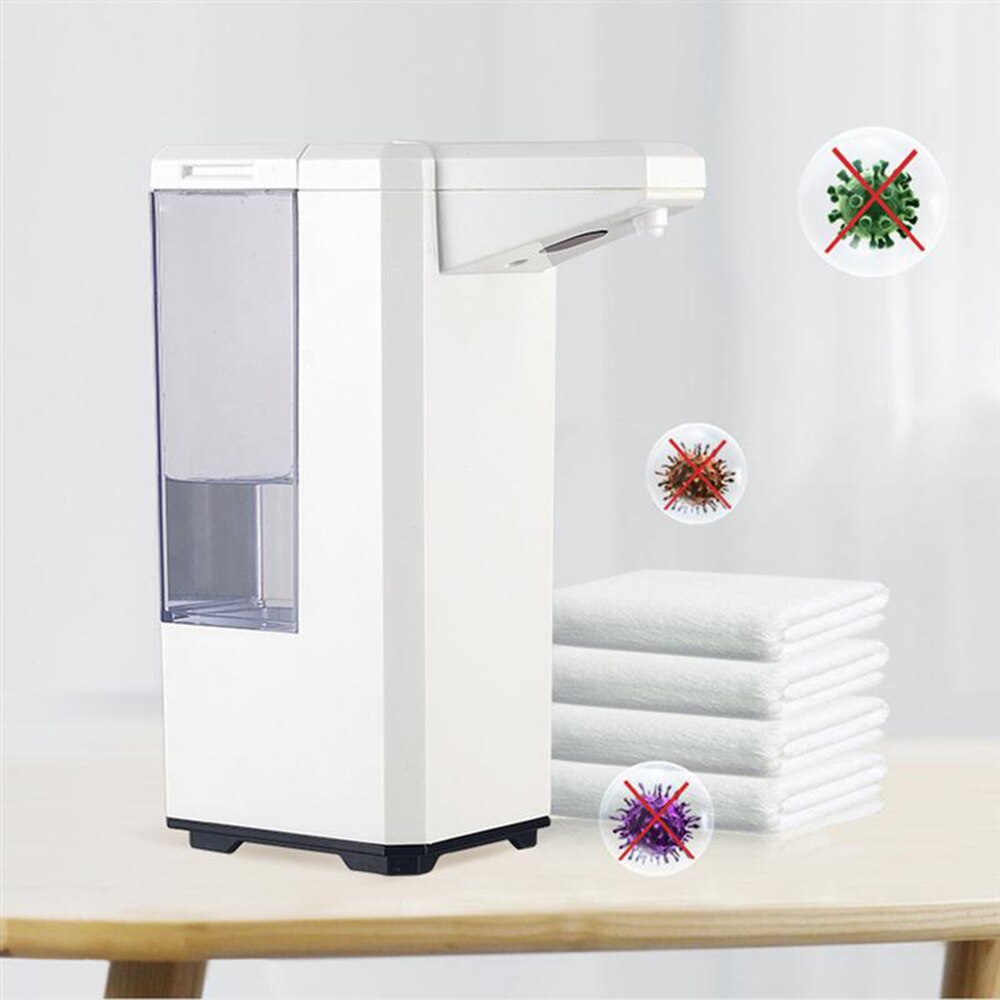 Dispensador automático de jabón líquido, gran capacidad, Sensor inteligente, herramienta de lavado de manos, máquina desinfectante de Alcohol, 500ml