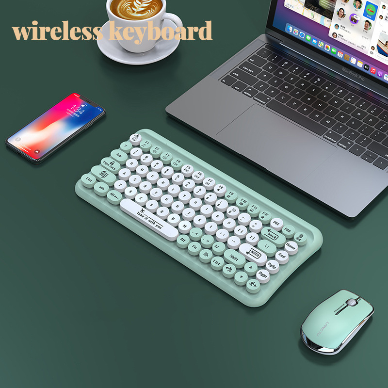 TECKNET Draadloos toetsenbord en muisset, QWERTY Italiaanse