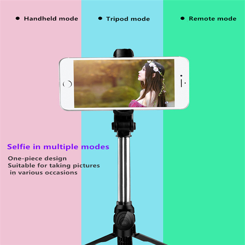 Bluetooth Selfie Stick foldable SmartPhones camera Tripod Wireless Bluetooth Remote stand Portable 3 in 1 Selfie Stick