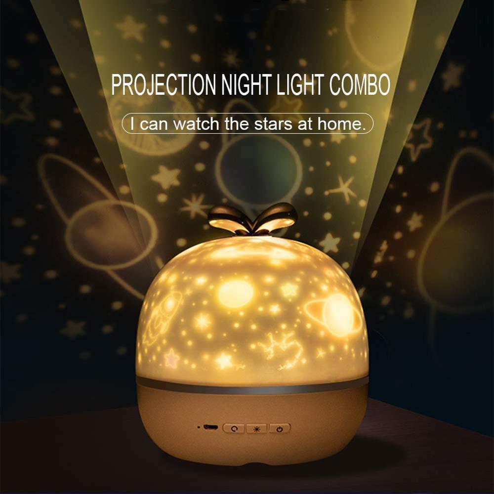 Led musik projektor himmel nat lys planet med musik magisk projektor led lampe farverig rotere blinkende stjerne lys farverige