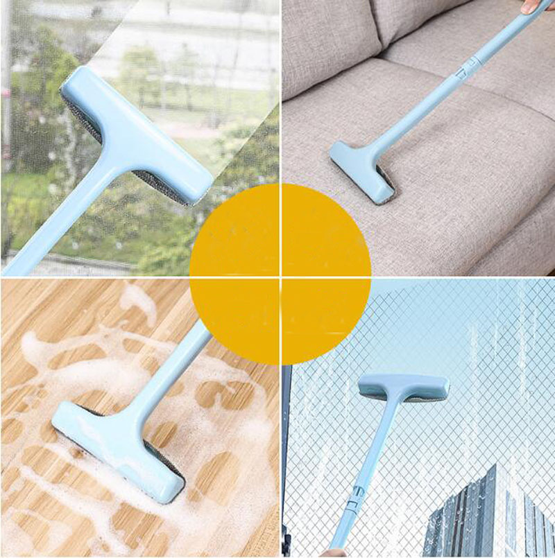 Plastic Long-handle Cleaning Brushes Without Dismantling and Washing Window Brushes Household Home Cleaning Tools