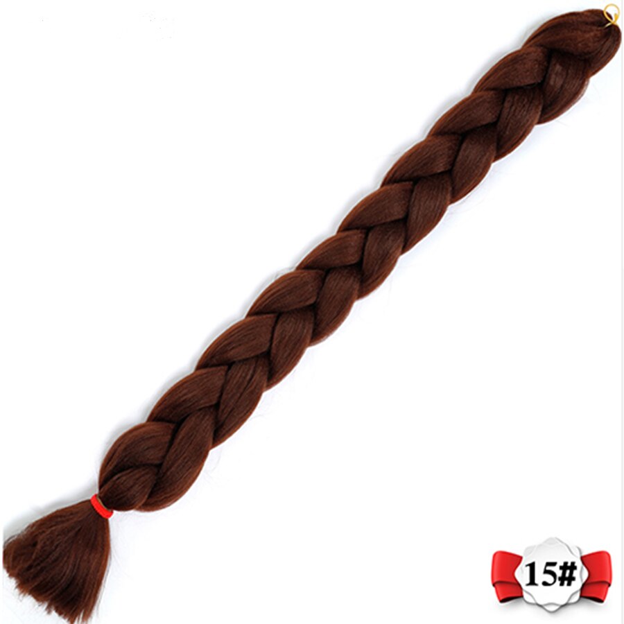 82 zoll Hüfte-hüpfen schnur mit Reggae perücke schwarz Afrikanische farbe flechten einfarbig hohe temperatur haar Headwear Synthetische Flechten Haar: P1B/613