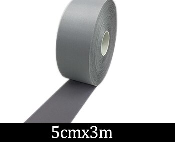 High Vsibility Grade Sew On Reflective Fabric Tape For Clothing Cap Bag For Visibility Safety Use Eflective Material: 5cmx3m