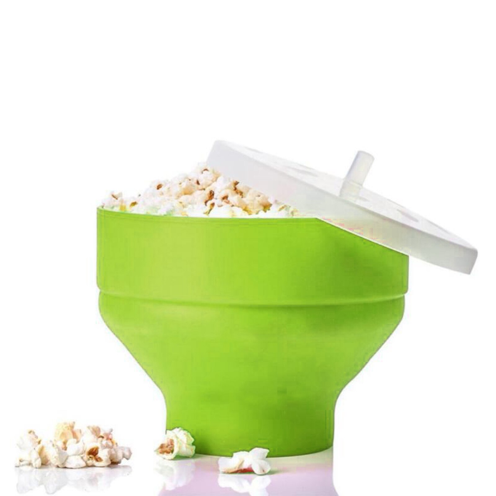Microwave Silicone Popcorn Popper Fenvella Collapsible Air Microwavable Popcorn Maker BPA Free &amp; Dishwasher Safe: Green