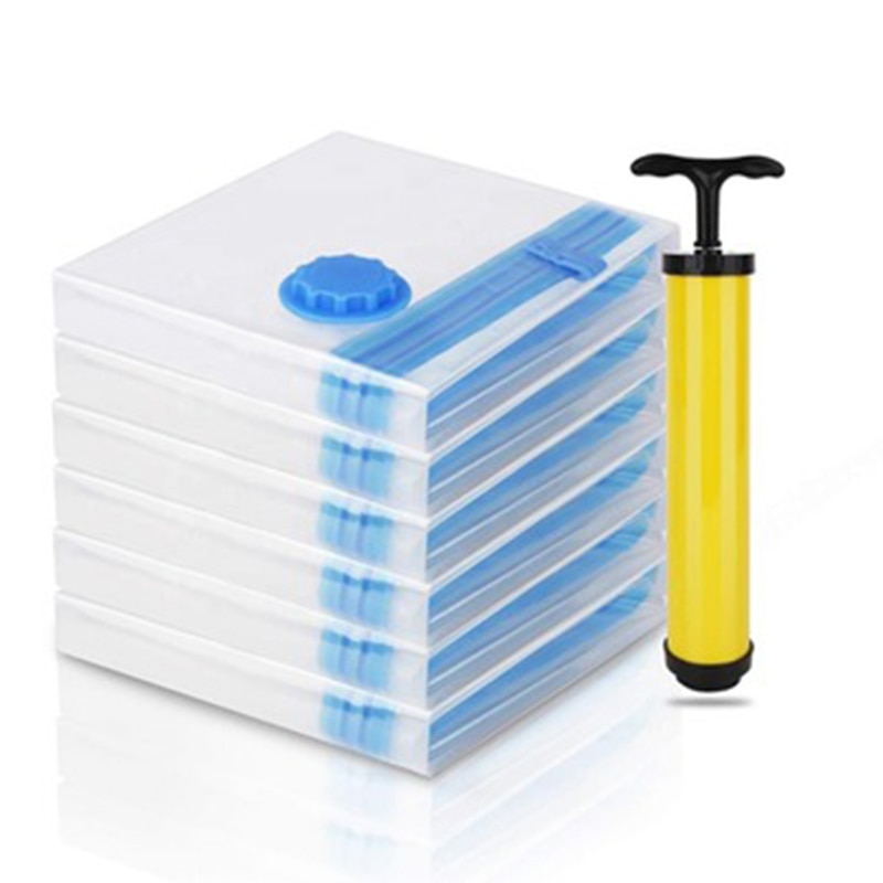 ADMY Vacuum Bag Storage Bag Home Organizer Transparent Border Foldable Clothes Organizer Seal Compressed Saving Storage Bag