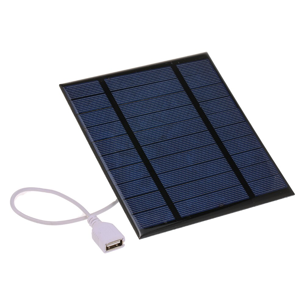 Portable Solar Charger with USB Port Compact Solar Panel Phone Charger for Camping Hiking Travel
