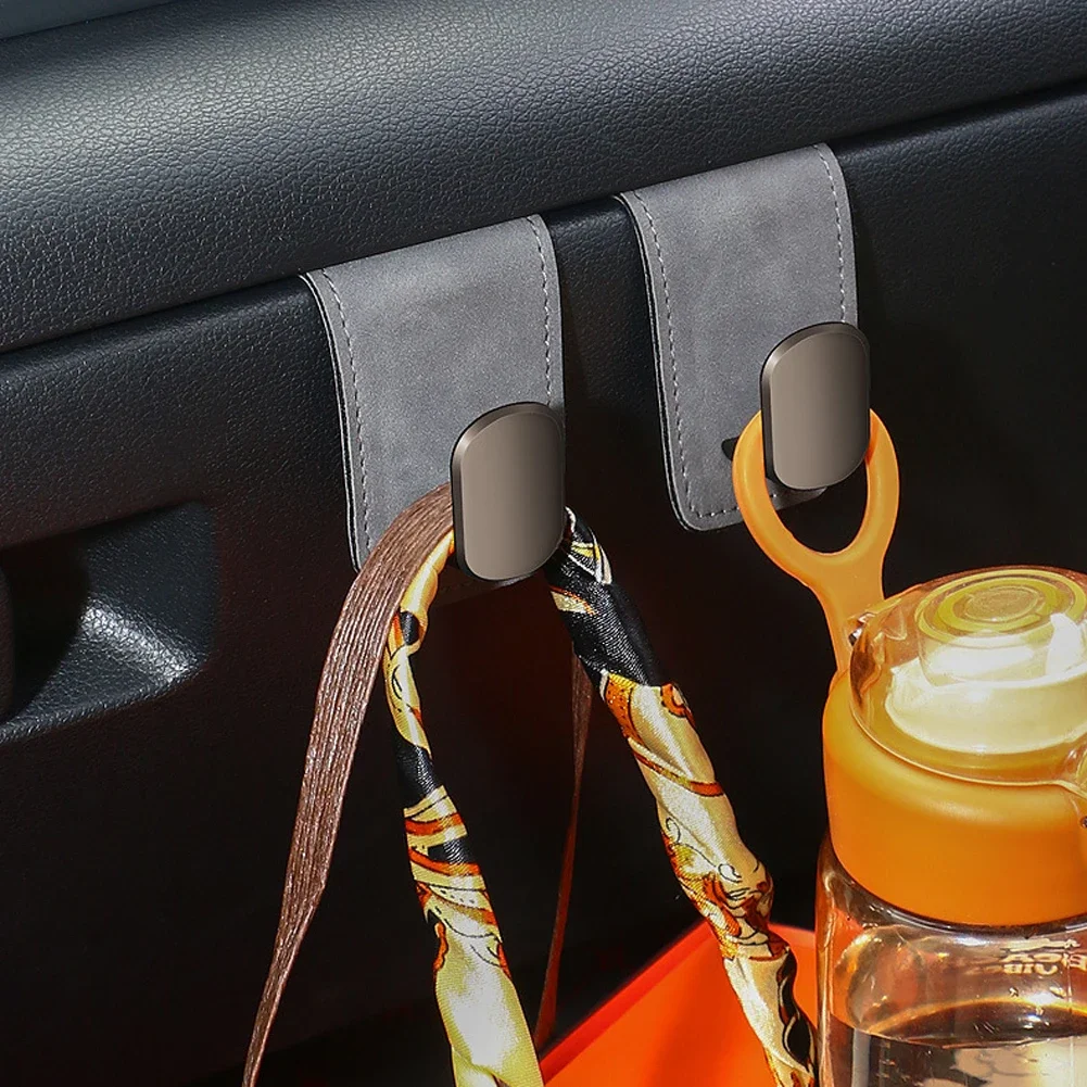 Crochets universels pour boîte à gants de voiture, porte-monnaie pour passager, porte-chapeau, rangement intérieur, crochet d'accessoires en daim automobile