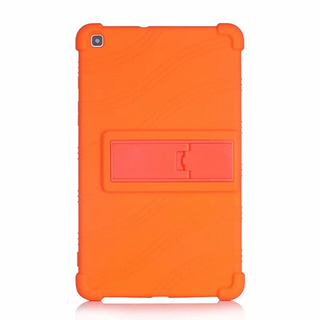 Zachte Siliconen Kinderen Case Voor Samsung Galaxy Tab Een 8.0 SM-T290 SM-T295 SM-T297 Tablet Funda Shockproof Cover Met Kickstand: Orange