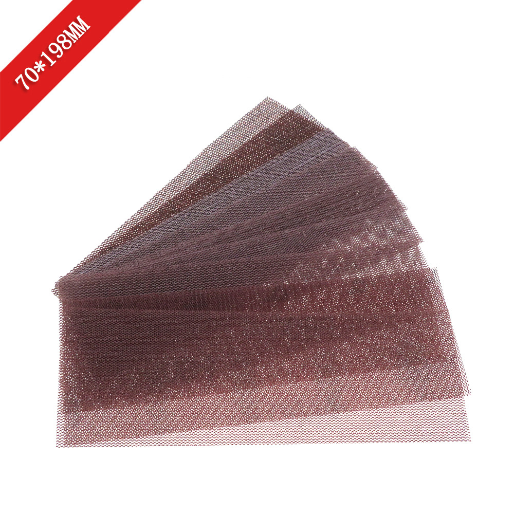 5 stk. sandpapir med net, 70*198mm støvfri slibeskiver, anti-klæbende sandpapir med velcro, 80-1000- korns polering