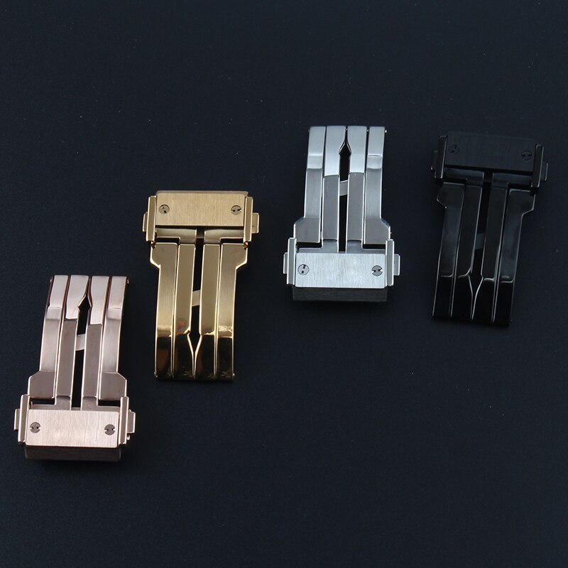 18mm 20mm 22mm For Hublo t Stainless Steel Deployment Clasp Watch Accessory Butterfly Buckle Silver Black Gold Folding buckle