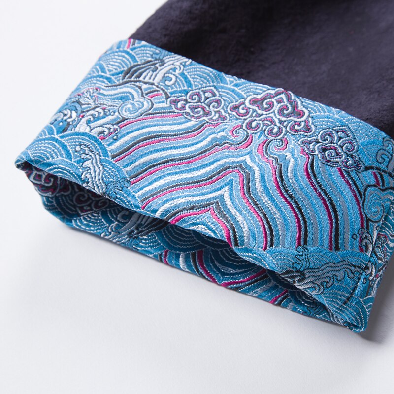 Chinese Style Men'S Cotton And Linen Jacket Middle-Aged Retro Long-Sleeved Linen Chinese Style Buckle Top Hanfu