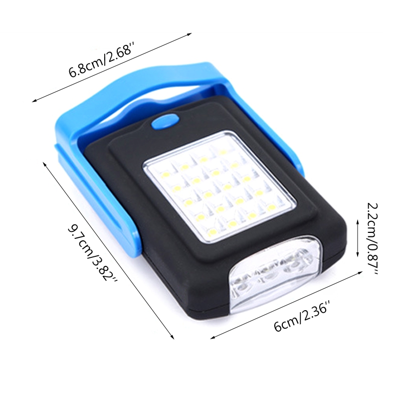 LED Magnetic Base Worklight Rechargeable COB Inspection Lamp Hanging Hook Job Site Lighting Emergency Car Repair Camping
