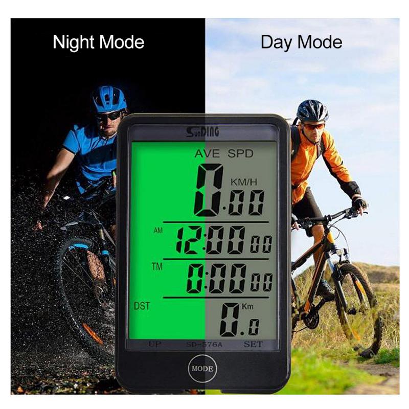 Fiets Computer Waterdichte Digitale Lcd Mtb Fietsen Fiets Snelheidsmeter Kilometerteller Wired Stopwatch Fiets Accessoires