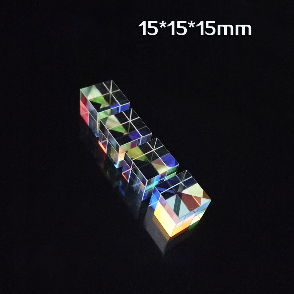 of Cubic Science Cube Diamond Mirror for Rainbow Light Photography with Hexahedral Prism