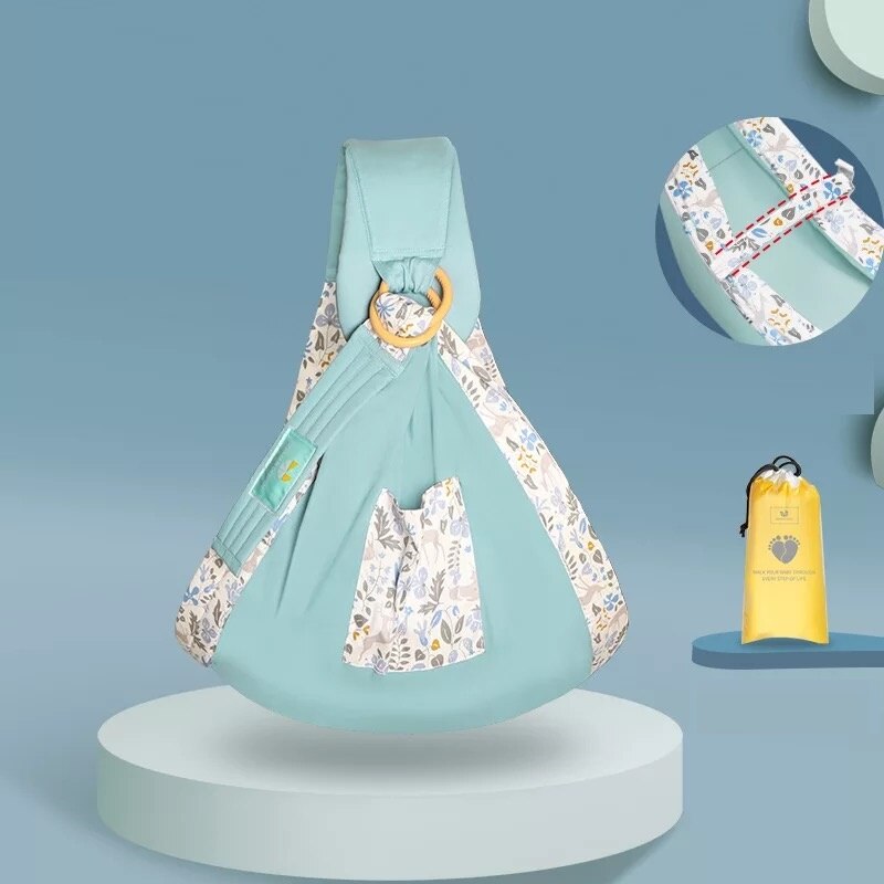 Porte-bébé ergonomique 100% coton biologique pour enfant, sac à dos, housse kangourou, bonne: green Fawn