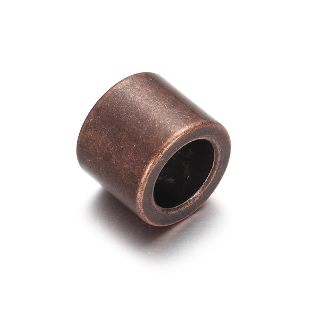 1piece Stainless Steel 6.5mm Hole Size Spacer Hair beard Beads DIY Paracord Knife Lanyard Jewelry Accessories Bracelet Making