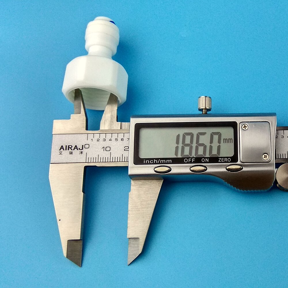 5PC 1/2" Internal thread to 1/4" Straight connector RO Water Fitting Tune Quick Connect Reverse Osmosis White fast connection