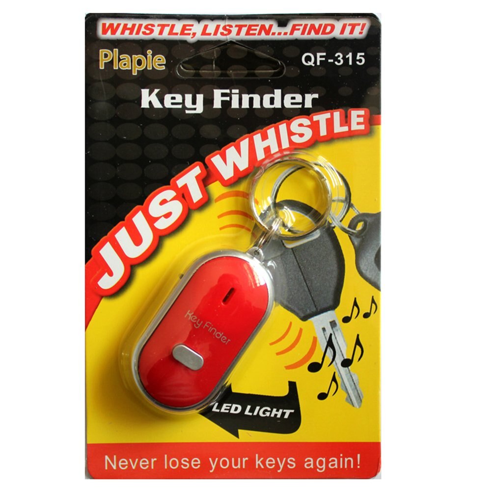 Key Finder Anti-Verloren Smart Key Met Led Zaklamp Fluitje Key Finder Knipperende Piepen Toetsen Tracker Locator Accessoires