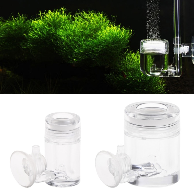 CO2 Diffuser Met Bubble Teller Acryl Aquarium Aquarium Aquatic Plant 2 Size