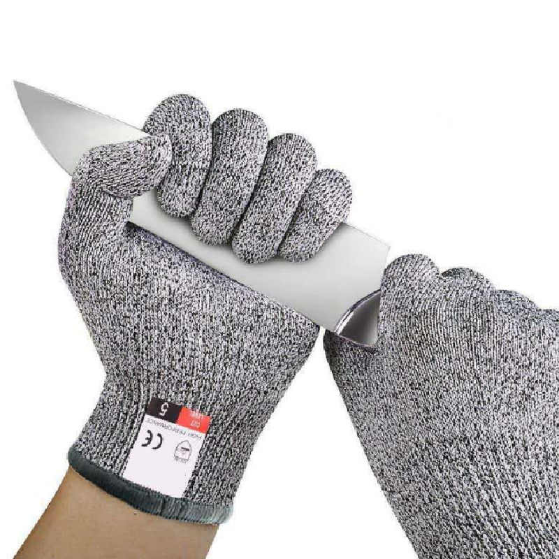 1Pc Level 5 HPPE Cut Resistant Anti-Puncture Work Protection Arm Sleeve Cover Cut-resistant Arm Sleeve ED: Beige