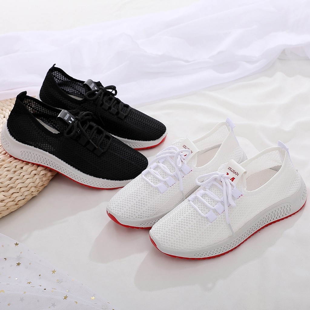 Perimedes Women's Ladies table tennis Elastic shoes Sport Walking Sneakers Women Breathable Soft girls tennis shoes#g35