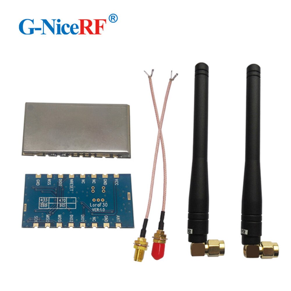 2pcs/lot Lora1278F30 1W 30dBm 6-8km Long Distance and High Sensitivity (-120 dBm) 433MHz Industrial Wireless RF Module