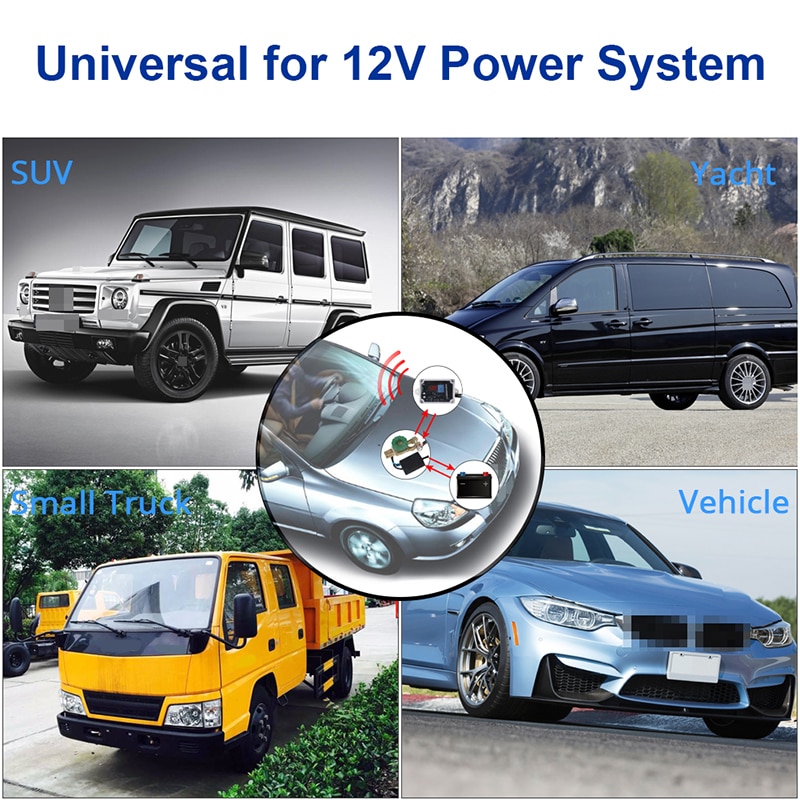 Remote Control Universal 12v Car Battery Switch Disconnect Cut Off With Voltmeter Power Master Switches Isolator + Gloves