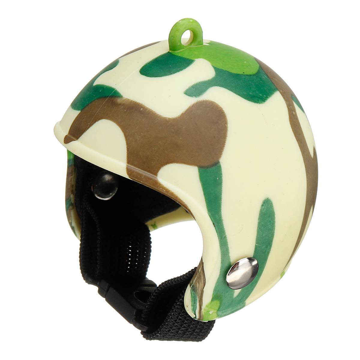 1PC Chicken Helmet Small Pet Hard Hat Bird Duck Quail Hat Headgear Chicken Helmet Bird Head Helmet Pet Supplies Outdoor Decor: Camouflage green